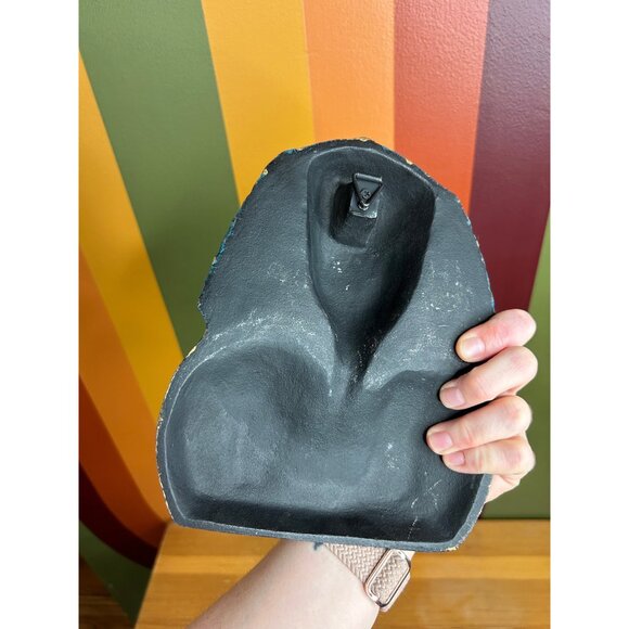 Vintage cast iron Egyptian king tut heavy wall hanging decor pharaoh - Picture 4 of 4